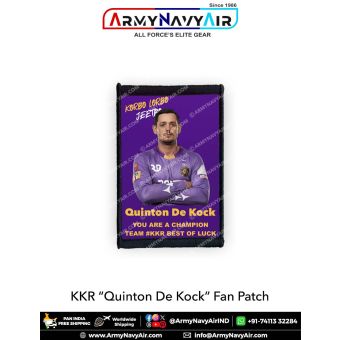 KKR Quinton De Kock Fan Patch - Must Have For True Fans! : ArmyNavyAir.com