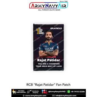 RCB Rajat Patidar Fan Patch - Must Have For True Fans! : ArmyNavyAir.com