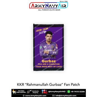 KKR Rahmanullah Gurbaz Fan Patch - Must Have For True Fans! : ArmyNavyAir.com