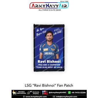 LSG Ravi Bishnoi Fan Patch - Must Have For True Fans! : ArmyNavyAir.com
