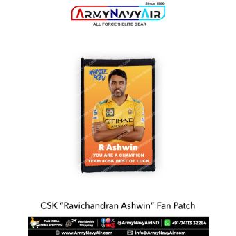 CSK R Ashwin Fan Patch - Must Have For True Fans! : ArmyNavyAir.com