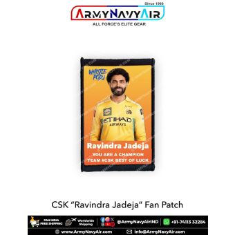 CSK Ravindra Jadeja Fan Patch - Must Have For True Fans! : ArmyNavyAir.com