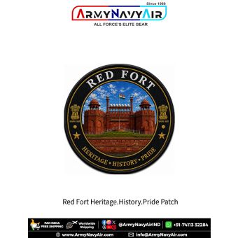 Red Fort Heritage History Pride Round Patch