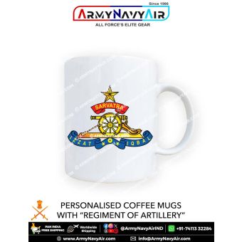 Personalised Coffee Mugs With Artillery Logo