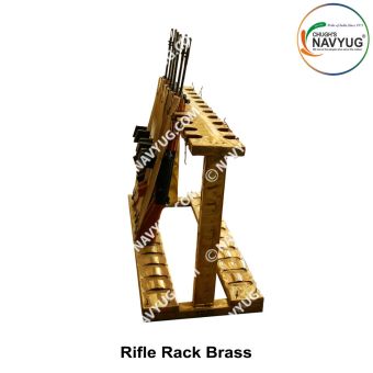 Indian Armed Forces-Police-Security Rifle Rack-Weapon Rack (Brass) - Chughs Navyug