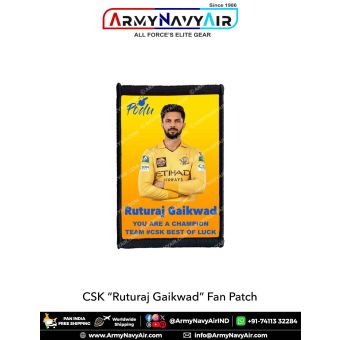 CSK Ruturaj Gaikwad Fan Patch - Must Have For True Fans! : ArmyNavyAir.com