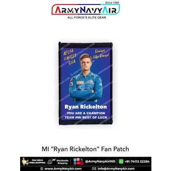 MI Ryan Rickelton Fan Patch - Must Have For True Fans! : ArmyNavyAir.com