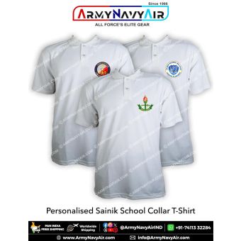 Personalised Sainik Schools T-Shirt : ArmyNavyAir.com