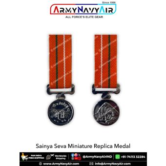 Sainya Seva Miniature Medal : ArmyNavyAir.com