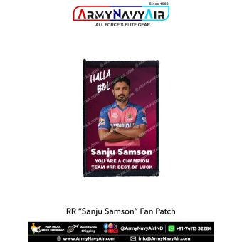 RR Sanju Samson Fan Patch - Must Have For True Fans! : ArmyNavyAir.com