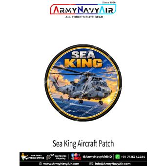 Westland Sea King Maritime Helicopter Patch for Naval Aviation Enthusiasts and Collectors