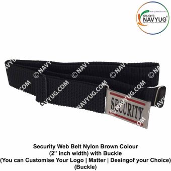 Security Web Belt Nylon Black : ArmyNavyAir.com