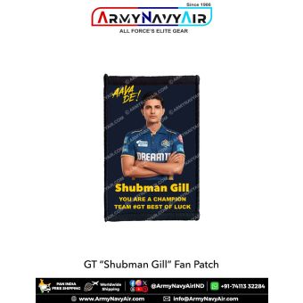 GT Shubman Gill Fan Patch - Must Have For True Fans! : ArmyNavyAir.com