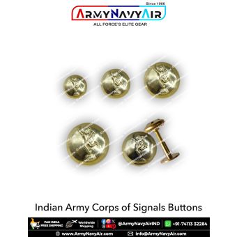 Indian Army Signals Corps Buttons : ArmyNavyAir.com