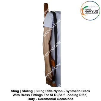 Indian Armed Force-Police-Security Rifle Sling SLR-Army |Air (Black) synthetic