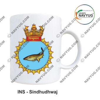 Personalised Indian Navy INS Sindhudhvaj Mug with Sindhudhvaj-class submarine design