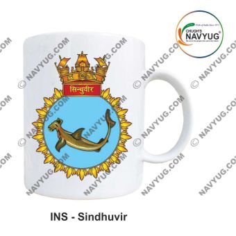 Personalised Indian Navy INS Sindhuvir Mug with submarine design