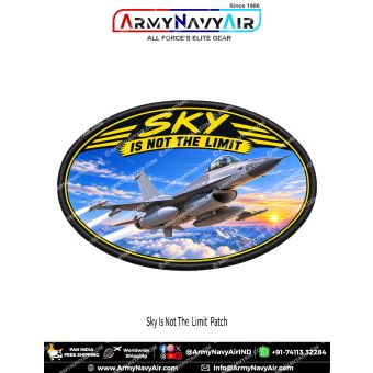 Sky Is Not The Limit Aviation Patch for Pilots, Aviation Enthusiasts and Collectors