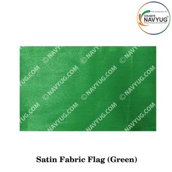 Ceremonial Flag Cloth Satin-Silken (Soft One Sided Shinning-Gliter) Width 40"-Parrot Green