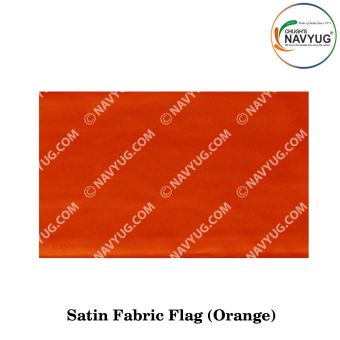 Ceremonial Flag Cloth Satin-Silken (Soft One Sided Shinning-Gliter) Width 40"-Orange