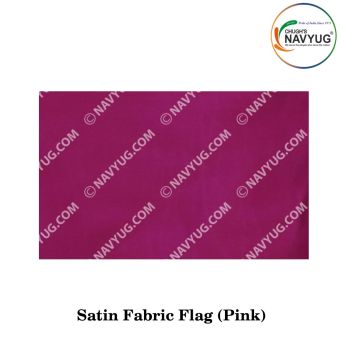 Ceremonial Flag Cloth Satin-Silken (Soft One Sided Shinning-Gliter) Width 40"-Pink