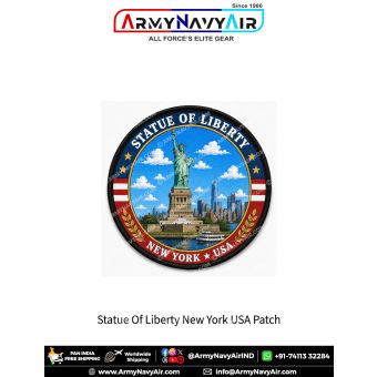 Statue of Liberty New York USA Heritage Patch American Landmark Souvenir Collectible Badge