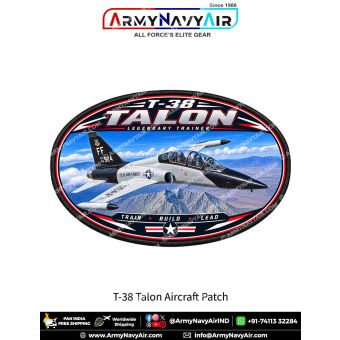 T-38 Talon Supersonic Jet Trainer Aircraft Patch for Aviation Enthusiasts and Collectors