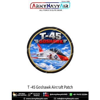 T-45 Goshawk Jet Trainer Aircraft Patch for Naval Aviation Enthusiasts and Collectors