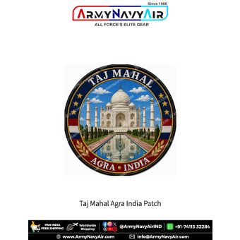Taj Mahal Agra India Heritage Patch