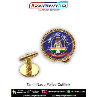 Tamil Nadu Police Cufflinks : ArmyNavyAir.com
