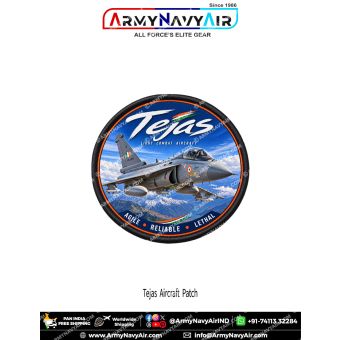 HAL Tejas Light Combat Aircraft Patch for Aviation Enthusiasts and Collectors