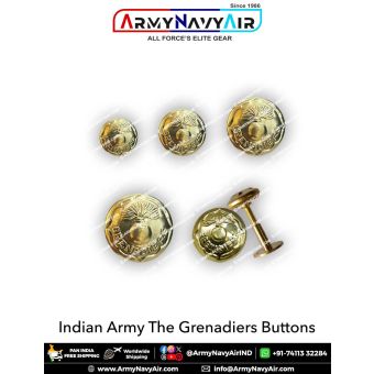 Indian Army Grenadiers Buttons : ArmyNavyAir.com