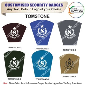Personalised Security Badge –Tomb Shape (Cap/Chest/Arm) :ArmyNavyAir.com