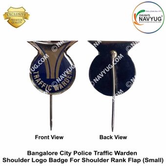 Bangalore City Police Traffic Warden Shoulder Logo Badge (Small) TWO : ArmyNavyAir.com