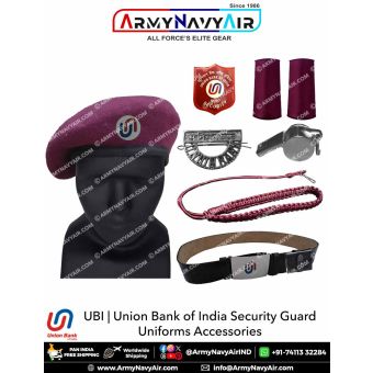 UBI | Union Bank of India Security Guard Uniforms Dress Accessories : ArmyNavyAir.com