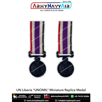UNOMIL UN Liberia Miniature Medal : ArmyNavyAir.com