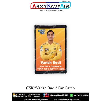 CSK Vansh Bedi Fan Patch - Must Have For True Fans! : ArmyNavyAir.com
