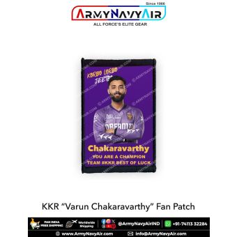 KKR Varun Chakaravarthy Fan Patch - Must Have For True Fans! : ArmyNavyAir.com