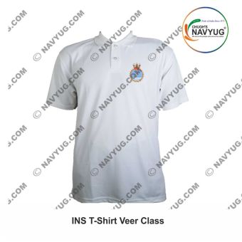 Personalised Indian Navy T-Shirt INS Veer : ArmyNavyAir.com