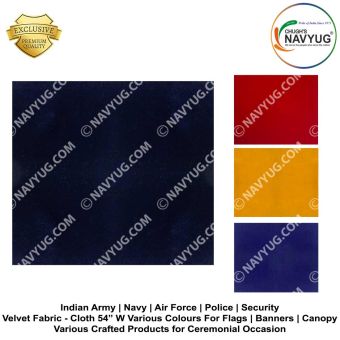 Velvet Fabric - Cloth 54" W Various Colours For Ceremonial Occasion : ArmyNavyAir.com