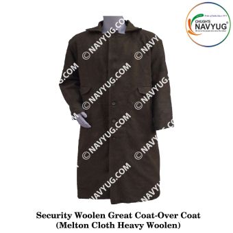 Indian Armed Force|Police | Security Woolen Great Coat-Over Coat (Melton Cloth Heavy Woolen)
