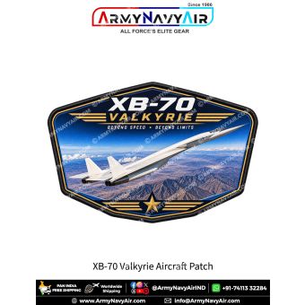 XB-70 Valkyrie Supersonic Experimental Bomber Aircraft Patch for Aviation Enthusiasts and Collectors