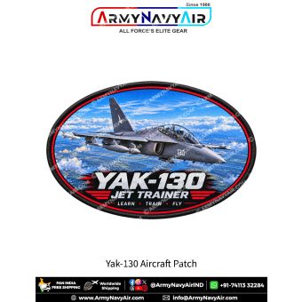 Yak-130 Jet Trainer Aircraft Patch for Aviation Enthusiasts and Collectors