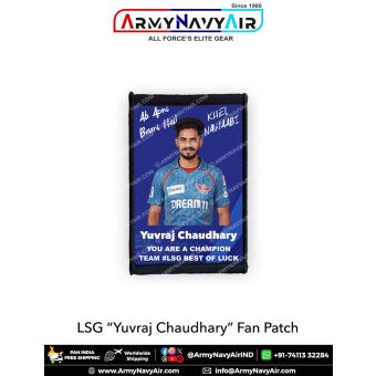 LSG Yuvraj Chaudhary Fan Patch - Must Have For True Fans! : ArmyNavyAir.com